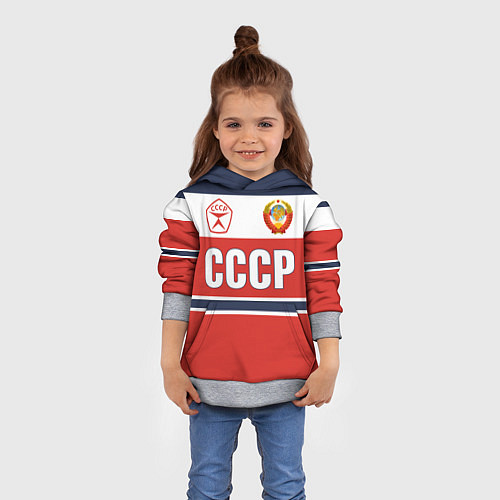 Детская толстовка Союз Советских Социалистических Республик - СССР / 3D-Меланж – фото 4