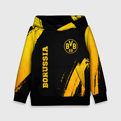 Толстовка-худи детская Borussia - gold gradient вертикально, цвет: 3D-черный