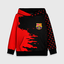 Толстовка-худи детская Barcelona краски спорт, цвет: 3D-черный