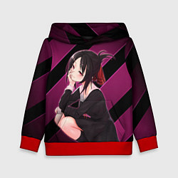 Толстовка-худи детская Кагуя из Kaguya sama wa Kokurasetai, цвет: 3D-красный