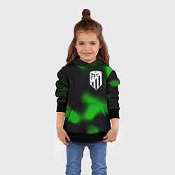 Толстовка-худи детская Atletico Madrid sport halftone, цвет: 3D-черный — фото 2