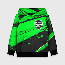 Толстовка-худи детская Arsenal sport green, цвет: 3D-черный
