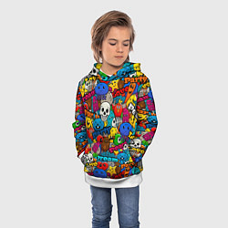 Толстовка-худи детская Dream love party, цвет: 3D-белый — фото 2