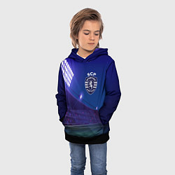 Толстовка-худи детская Sporting ночное поле, цвет: 3D-черный — фото 2