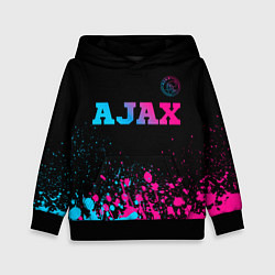 Детская толстовка Ajax - neon gradient посередине