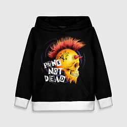 Толстовка-худи детская Панк не умер, цвет: 3D-белый