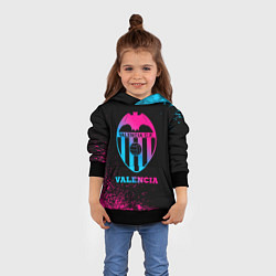 Толстовка-худи детская Valencia - neon gradient, цвет: 3D-черный — фото 2