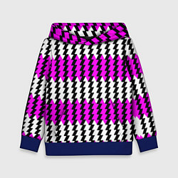 Детская толстовка Вертикальные бело-розовые полосы