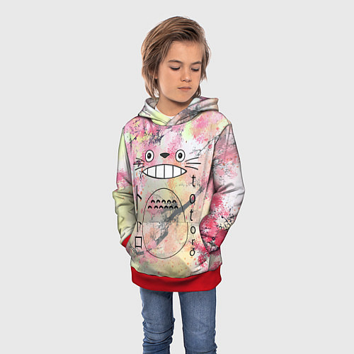 Детская толстовка Totoro moy sosed x / 3D-Красный – фото 3