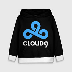 Толстовка-худи детская Cloud9 - esports logo, цвет: 3D-белый