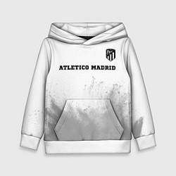 Толстовка-худи детская Atletico Madrid sport на светлом фоне посередине, цвет: 3D-белый