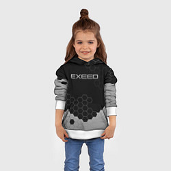 Толстовка-худи детская Exceed, цвет: 3D-белый — фото 2