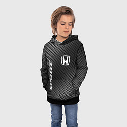 Толстовка-худи детская Honda sport carbon, цвет: 3D-черный — фото 2
