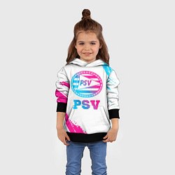 Толстовка-худи детская PSV neon gradient style, цвет: 3D-черный — фото 2