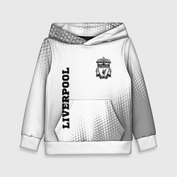 Толстовка-худи детская Liverpool sport на светлом фоне вертикально, цвет: 3D-белый