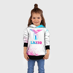 Толстовка-худи детская Lazio neon gradient style, цвет: 3D-черный — фото 2