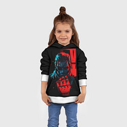 Толстовка-худи детская Metal Gear - Snake, цвет: 3D-белый — фото 2