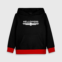 Толстовка-худи детская Helldivers Logo, цвет: 3D-красный