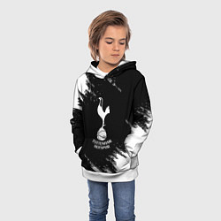 Толстовка-худи детская ФК Тоттенхэм краски, цвет: 3D-белый — фото 2