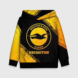 Толстовка-худи детская Brighton - gold gradient, цвет: 3D-черный