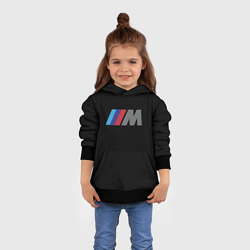 Детская толстовка BMW sport logo / 3D-Черный – фото 4