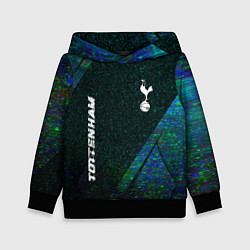 Толстовка-худи детская Tottenham glitch blue, цвет: 3D-черный