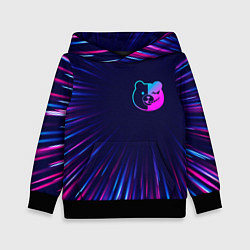 Толстовка-худи детская Danganronpa neon blast lines, цвет: 3D-черный