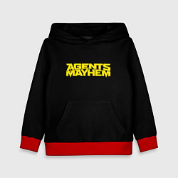 Толстовка-худи детская Agents of Mayhem, цвет: 3D-красный