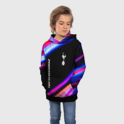 Толстовка-худи детская Tottenham speed game lights, цвет: 3D-черный — фото 2