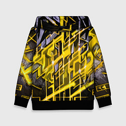 Детская толстовка Yellow and white abstraction