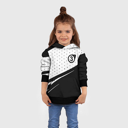 Детская толстовка Half life pattern valve / 3D-Черный – фото 4