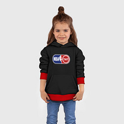 Толстовка-худи детская NBA logo tnt, цвет: 3D-красный — фото 2