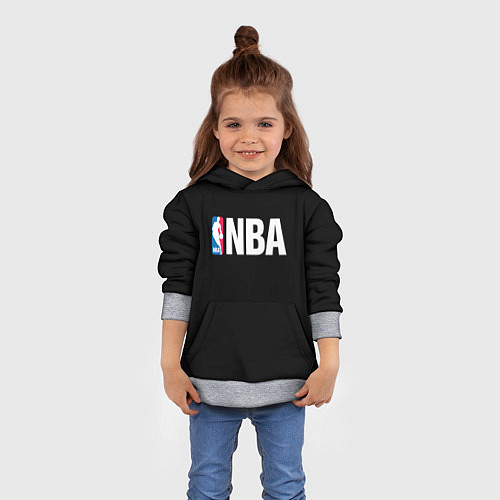 Детская толстовка NBA logo sport / 3D-Меланж – фото 4