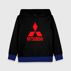 Толстовка-худи детская Mitsubishi red logo, цвет: 3D-синий