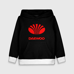 Толстовка-худи детская Daewoo red logo, цвет: 3D-белый