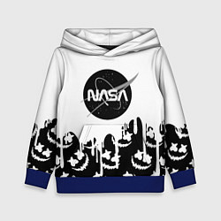 Толстовка-худи детская Marshmello x Nasa, цвет: 3D-синий