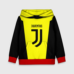 Толстовка-худи детская Juventus sport geometry yellow, цвет: 3D-красный