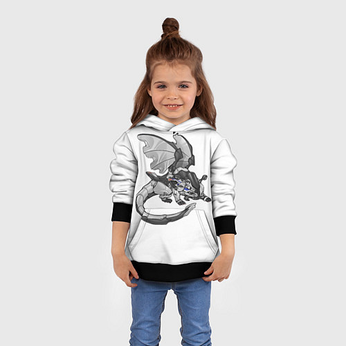Детская толстовка BMW M1000RR drago / 3D-Черный – фото 4