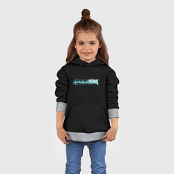 Толстовка-худи детская Metal gear rising logo, цвет: 3D-меланж — фото 2