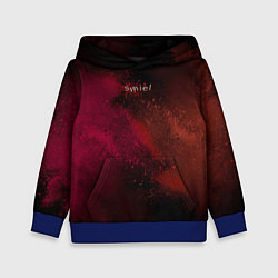 Толстовка-худи детская Smile and colors, цвет: 3D-синий