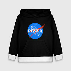Толстовка-худи детская Пица мем бренд, цвет: 3D-белый