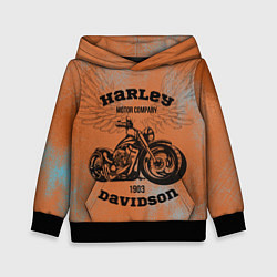 Толстовка-худи детская Harley Davidson - Moto, цвет: 3D-черный