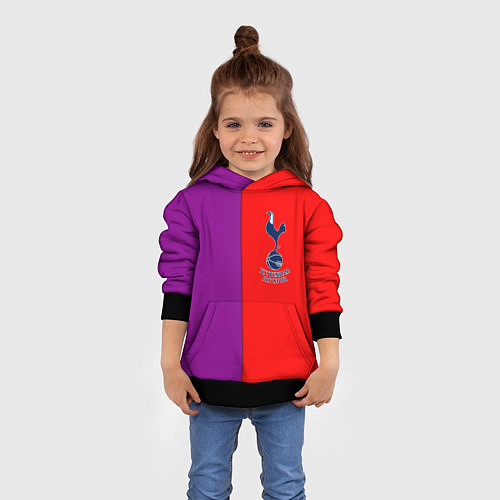 Детская толстовка Tottenham fc geometry / 3D-Черный – фото 4