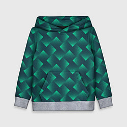 Толстовка-худи детская Наклонный ромб, цвет: 3D-меланж