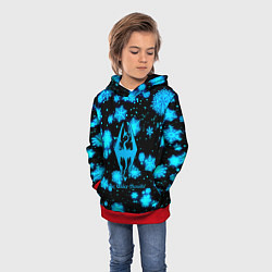 Толстовка-худи детская The Elder Scrolls logo winter, цвет: 3D-красный — фото 2