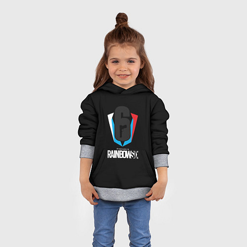 Детская толстовка Rainbow six шутер / 3D-Меланж – фото 4