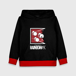 Толстовка-худи детская Rainbow six game ubisoft, цвет: 3D-красный