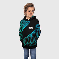 Толстовка-худи детская Ford electro hexagon, цвет: 3D-черный — фото 2