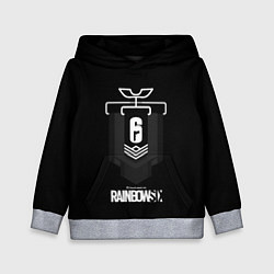 Толстовка-худи детская Радуга лого гейм, цвет: 3D-меланж