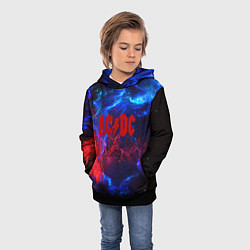 Толстовка-худи детская AC DC space, цвет: 3D-черный — фото 2